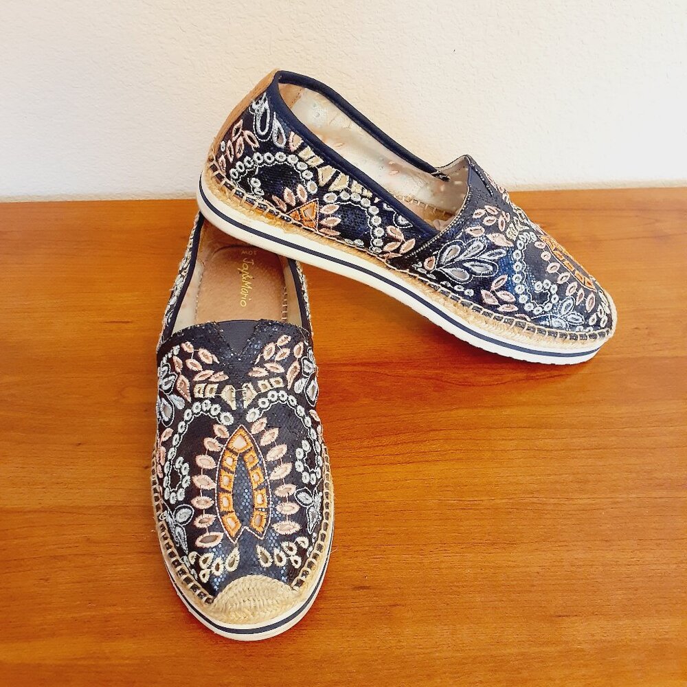 Joy & Mario Embroidered Espadrilles